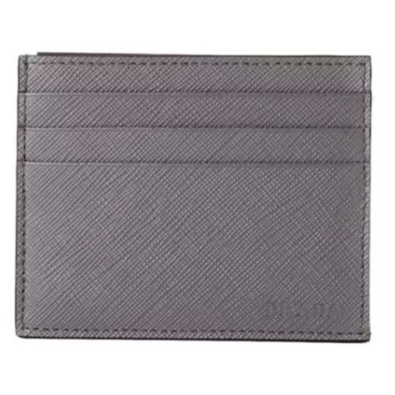 Men's Saffiano 4 Slot Leather Card Holde Size 3.14