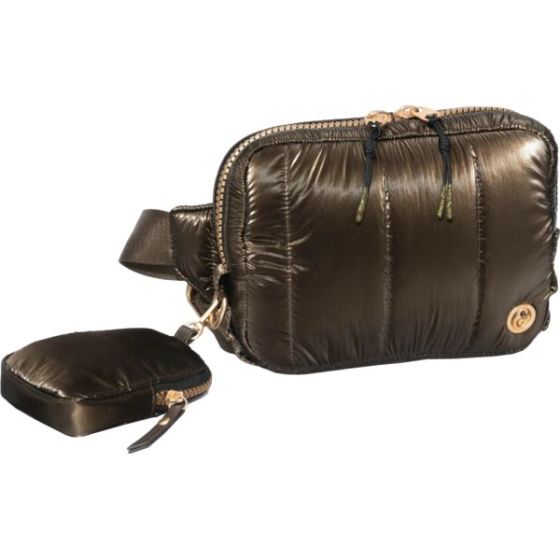 Metallic Quilted Passport Sling Size 9