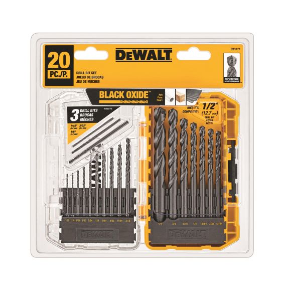 20pc Black & Gold Drill Bit Set