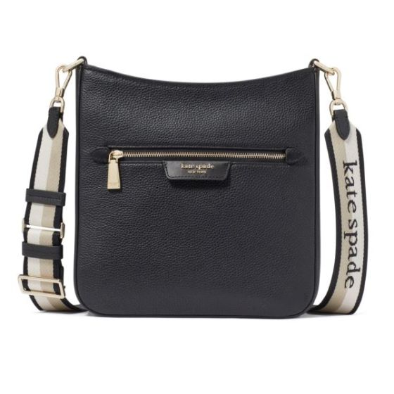 Hudson Large Messenger Crossbody - Black