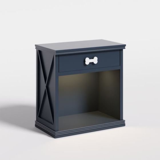 End Table for Pet Bed w/1 Drawer - Blue