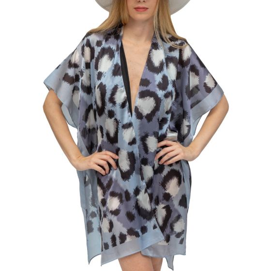 Animal Silky Print Kimono