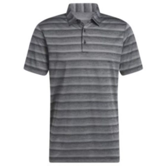 Adidas 2 Color Stripe 2024 Golf Polo - Black/Grey Four/M