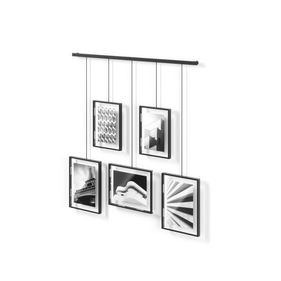 Exhibit Picture Frame Gallery Set 50p Black
