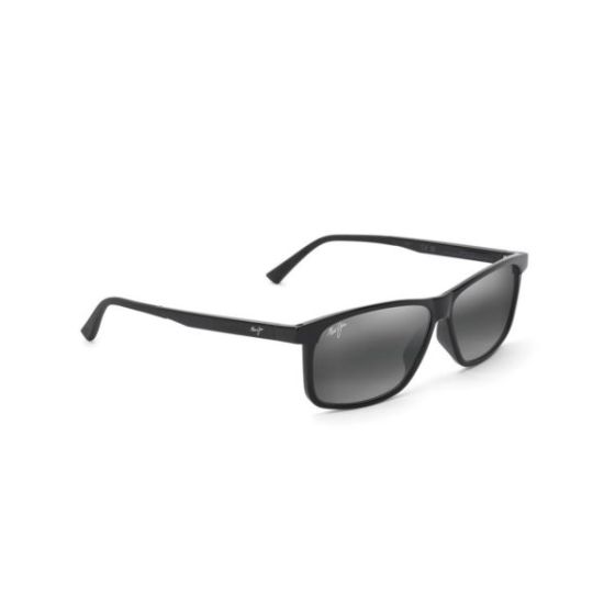 Pulama Polarized Sunglasses Shiny Black Frame Neutral Gray Lens