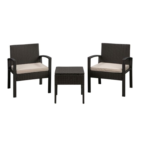 Bern Balcony Chat Set Mocha Wicker