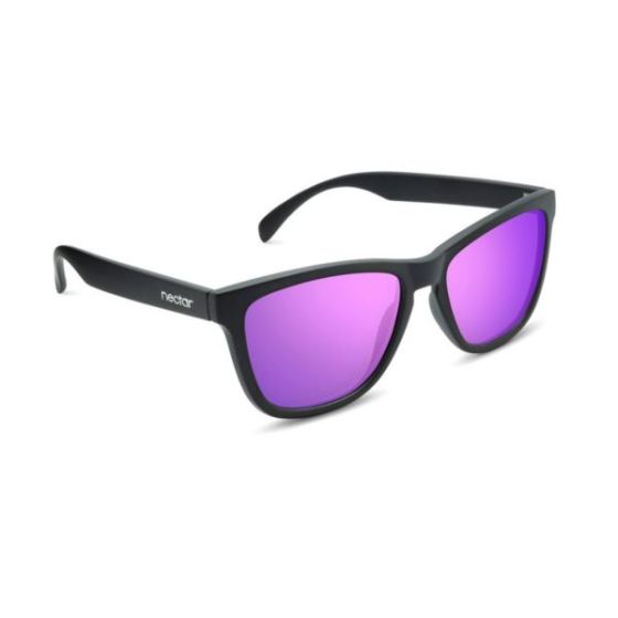 Chucktown Polarized Sunglasses - Matte Black/Purple