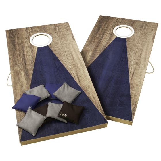 Triumph Sports - LED 2X4 All-Wood Bag Toss - Blue/Grey