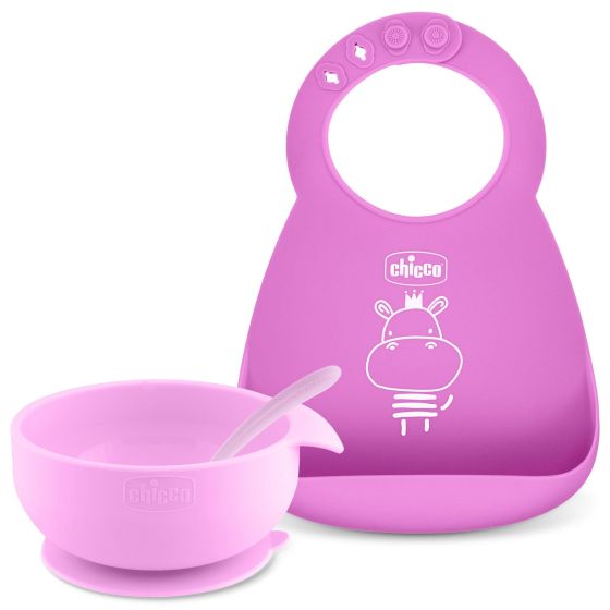 Easy Start Silicone Feeding Gift Set Pink