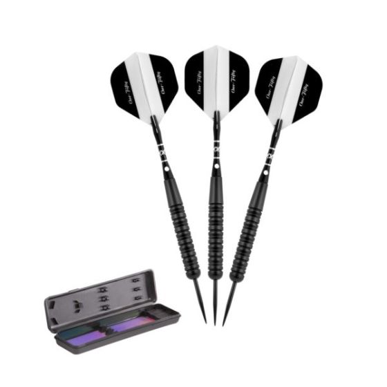 Elkadart Black 150 Jet Black Steel Tip Darts 20 Grams