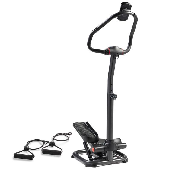 Smart Heavy Duty Power Stepper w/ Handlebar & Resistance Bands