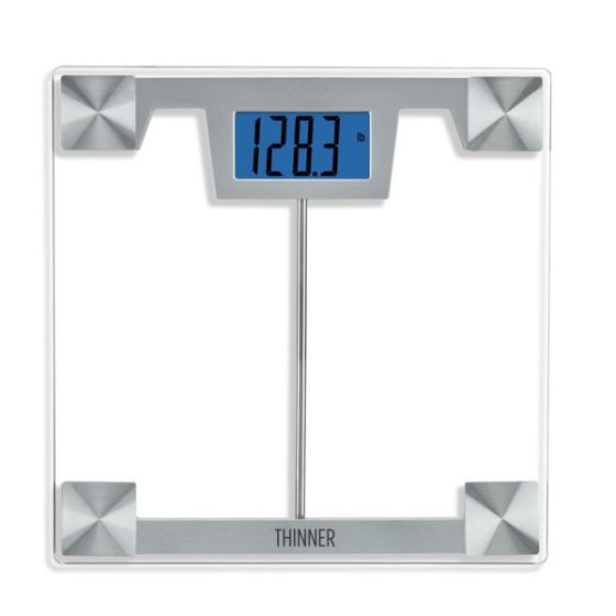 Thinner Digital Clear Glass Scale w/ Backlight