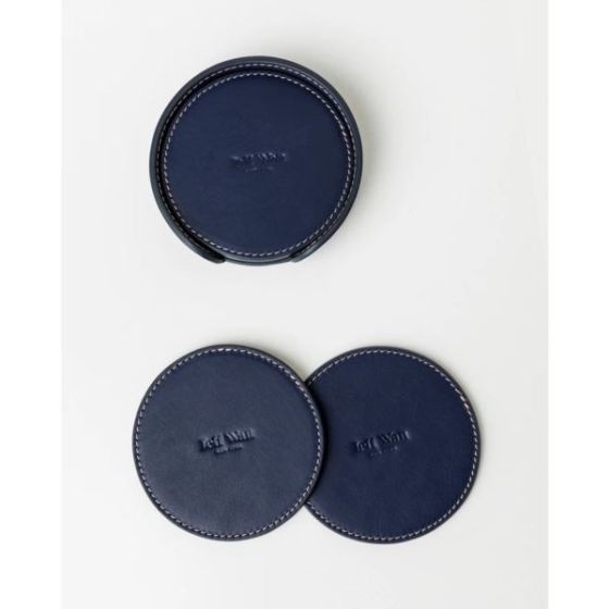 Genuine Leather Coaster Set