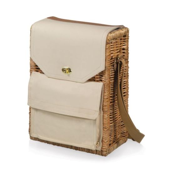 Corsica Wine Basket - Beige Canvas