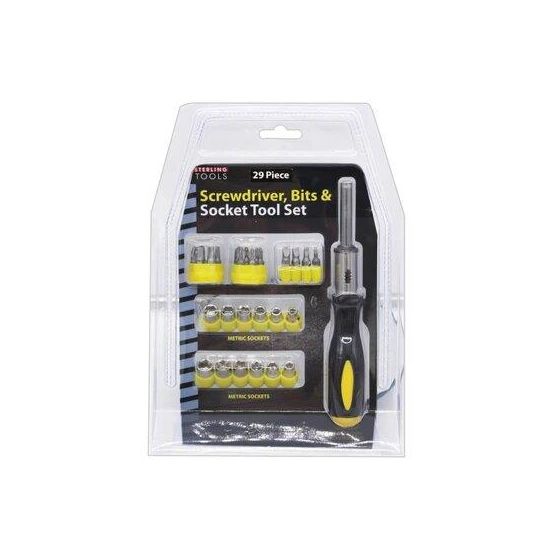31 Piece Screwdriver Bit and Socket Tool Set