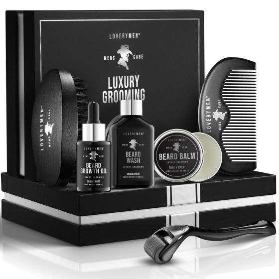 LOVERYMEN Beard Growth Kit Size 8 Pieces