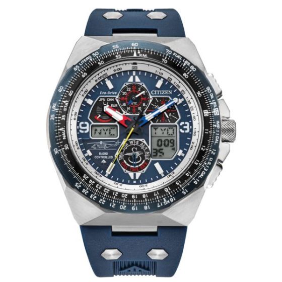 Men's Special Edition Promaster Sikorsky Eco-Drive Blue Strap Watch Blue Dial