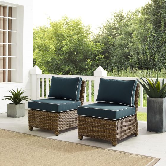 Bradenton 2Pc Outdoor Wicker Chair Set