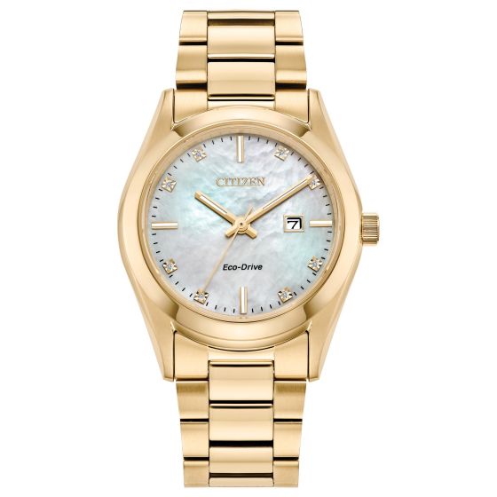 Citizen Ladies' Sport Luxury Stainless Steel Bracelet watch, White dial