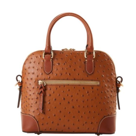 Ostrich Domed Satchel