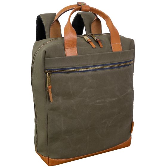 The Voyager Waxed Canvas Backpack Size 18