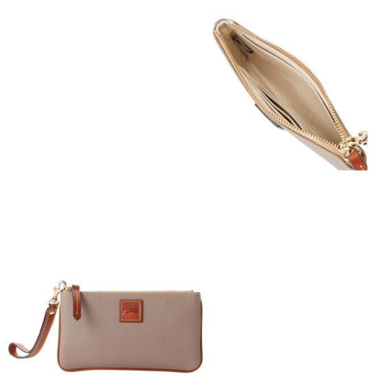 Pebble Grain Medium Wristlet