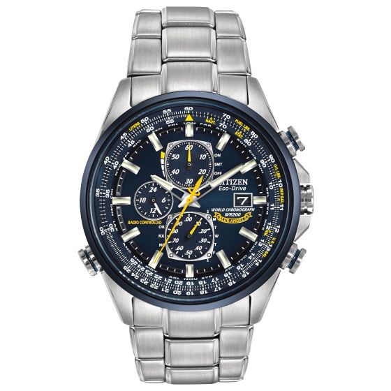 Men's Blue Angels SS Edition World Time Watch