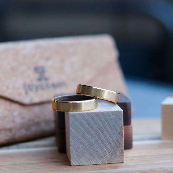 Playboy - Gold Tungsten Ring Size 4