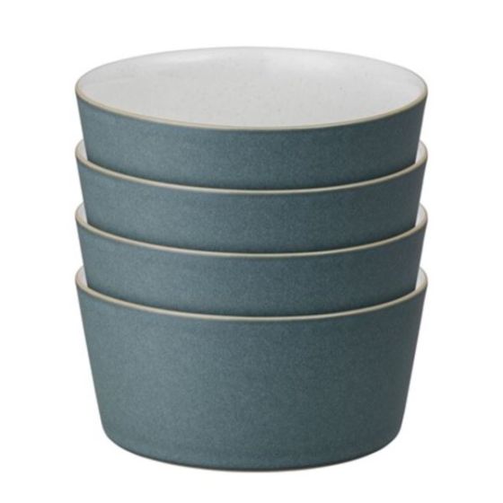 Denby Impression Charcoal Set of 4 Straight Bowl