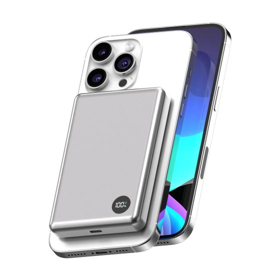EliteMag 10K LCD Slim - Magnetic Wireless Battery Pack for iPhone - 10,000mAh
