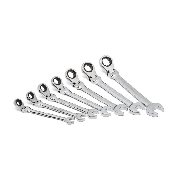 GearWrench 7 Pc. Flex Combination Ratcheting Wrench Set-SAE