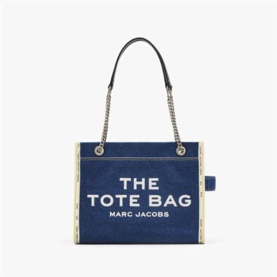 The Denim Chain Medium Tote Bag