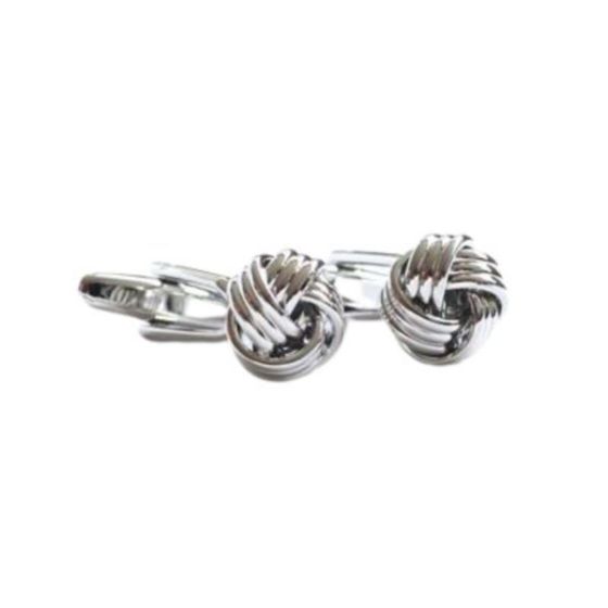 Classic Silver Knot Cufflinks