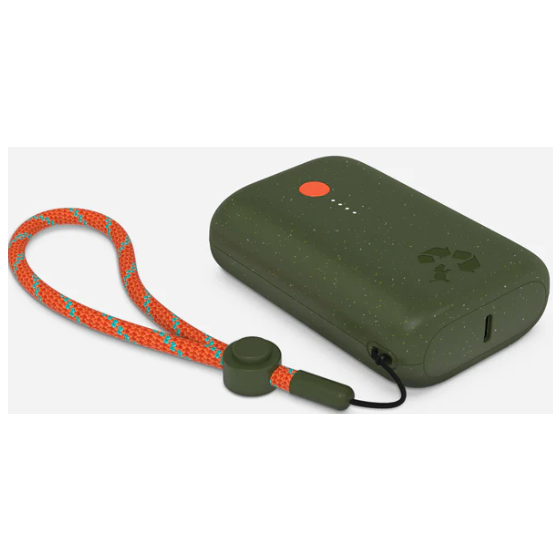 Nimble CHAMP 10000 mAh 22.5W PD Battery Dual USB-C made with Recycled Materials-Green