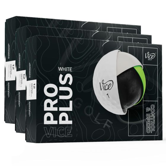 The Vice Pro Plus delivers the highest backspin in the Vice lineup, making it the ultimate choice for players who prioritize precision and greenside control. Designed for high swing speeds, it maximizes energy transfer for optimal performance. While mediu