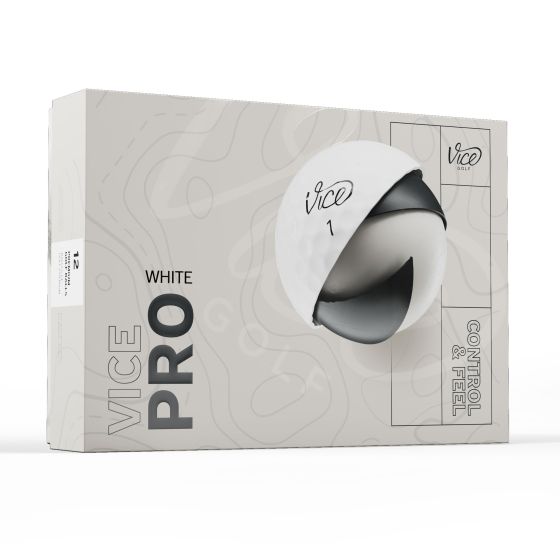 The Vice Pro strikes the perfect balance between distance and control, sitting between the Vice Pro Plus and Vice Pro Air. With reduced spin rates and a flatter trajectory than the Pro Plus, it delivers increased distance with woods and long irons while m