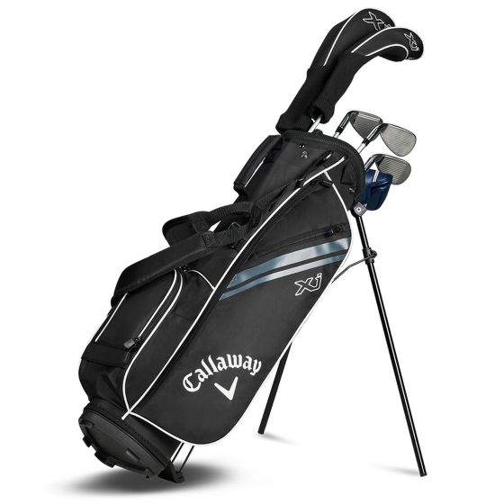 Callaway XJ-2 26 Black 6-Piece Junior Complete Set is designed for juniors 47 to 53 inches tall, offering a premium entry into the game with ultra-light clubs that are easy to swing and forgiving at impact. Built with proven graphite shafts engineered for