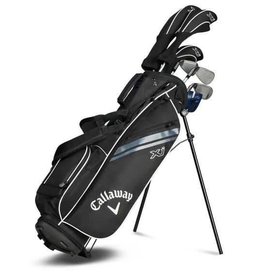 Callaway XJ-3 26 Black 7-Piece Junior Complete Set is designed for juniors 54 to 57 inches tall, offering a premium entry into the game with ultra-light clubs that are easy to swing and forgiving through impact. Built with titanium driver technology and p