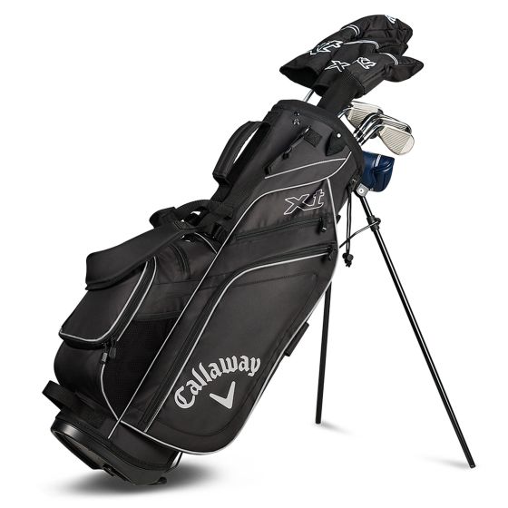Callaway XT 26 Black 10-Piece Teen Complete Set is designed for teenage golfers 58 to 69 inches tall who want more distance and confidence across the course. Built with a titanium driver and graphite shafts, the ultra-forgiving clubs promote solid contact