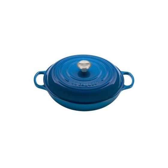 Rated the #1 recommended Enameled Cast Iron Braiser by America's Test Kitchen. Cast iron supports exceptional heat retention and even heating. Enamel resists dulling staining chipping and cracking. Smooth interior enamel is light colored for easy food mon