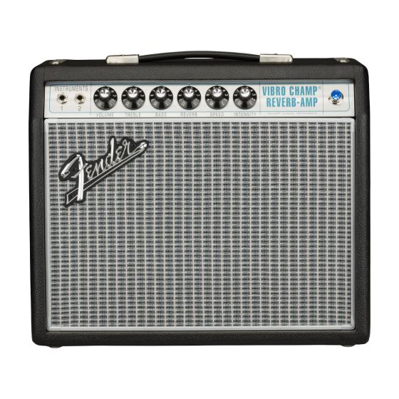 The '68 Customs have become an extremely popular amp series for guitarists who love classic Fender sounds along with toneful modifications that resonate with today's players. At just 5 watts, the original Vibro Champ was famous for classic Fender tremolo,