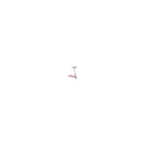 This 3-wheel scooter is perfect for ages 3 and up. Its wide, non-slip deck that provides stability and balance for young riders learning to scoot and has 40+ sparkling LED lights around it. It's magical Disney Princess design features bright colors and ch