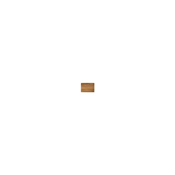 The Viking 20-inch Acacia Butcher Block and Prep Board offers unique features on each side to maximize functionality and reduce space consumption in your kitchen. On one side, the board has three indents, each measuring precisely one cup. These can be use