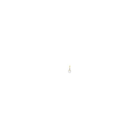 Add timeless elegance to your collection with this 14K Yellow Gold Dashing Diamond Pearl Pendant on 18