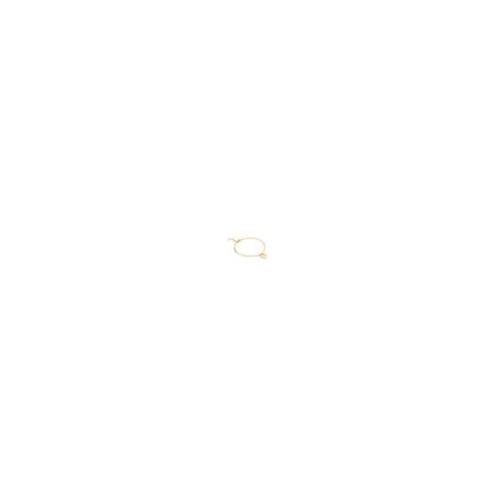 This adjustable bracelet features a playful puffy heart charm with signature sculpted C motif and dainty pearls. A simple and subtle way to polish off your look.