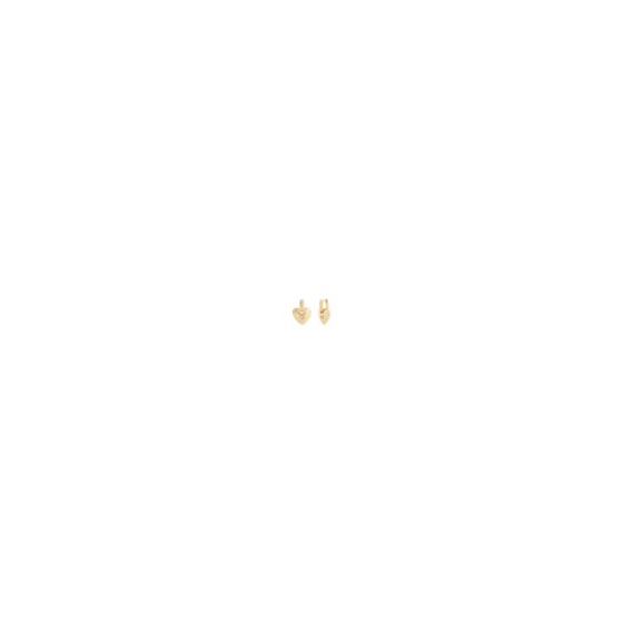 These sweet drop earrings features a playful puffy heart charm with signature sculpted C motif and dainty pearls. A simple and subtle way to polish off your look.