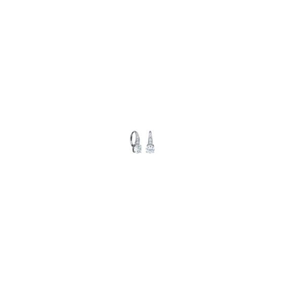 These Accented Brilliant Cut Earrings are a jewelry box staple. Dress them up for a girl's night out or dress them down for a weekend matinee.Dimensions: 16.5mm Long X 6.6mm WideFinished In Pure Platinum.925 Precious Sterling Silver3.00 Carat Total Weight