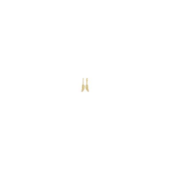 These Kathy Hilton Angel Wings earrings feature 2 carats of Diamond Crystalline in a versatile design. Stone Type: Diamond Crystalline Total Gem Weight: 2tcw Earring Length: 1.75 inches Metal Type: Sterling Silver 925 Metal Finish: Platinum, 18k Yellow or