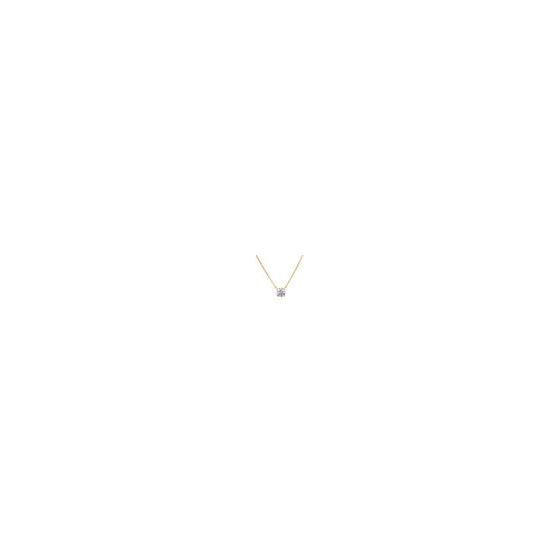 This timeless solitaire necklace showcases a brilliant-cut Diamond Crystalline in a classic 4-prong setting, radiating elegance and sophistication. Suspended on an adjustable Anna Zuckerman signature chain, it offers a choice of 1, 2, or 3 carats in a pla