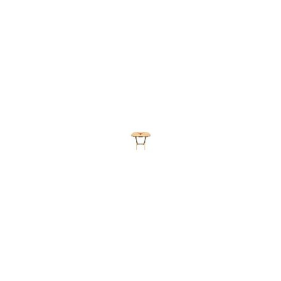 Show off your team spirit when you upgrade your living space with this oversized multipurpose folding table. Durable, functional, and stylish, this natural wood table is perfect for eating, working, or even serving as a sturdy end table. It folds away eff